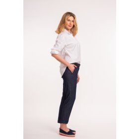 Biała koszula damska oversize 100% bawełna satynowa