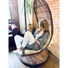 Koszula damska flanelowa oversize długa VALENTINA BURBERRY
