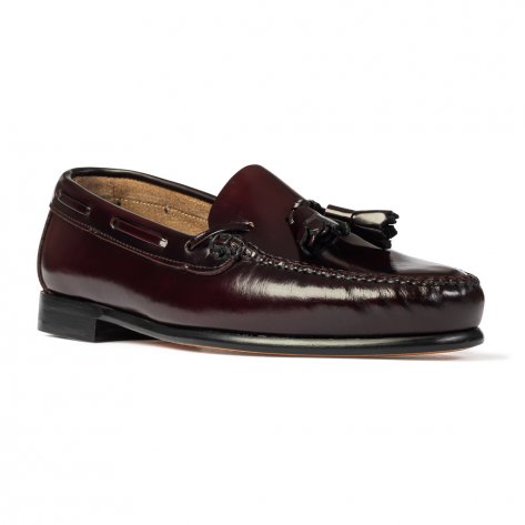 Tassel loafer bordo Cavaccino bordowe