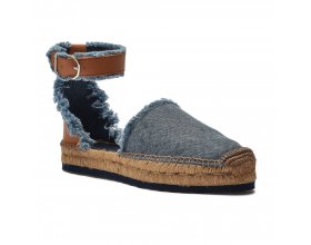 Espadryle lniane niebieskie