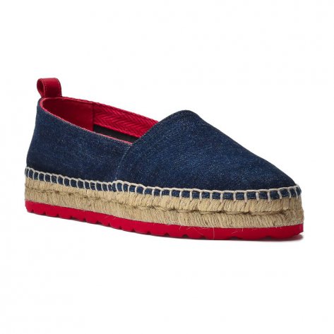 Espadryle jeansowe granatowe